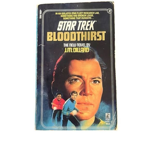 Star Trek Bloodthirst Book #37 Vintage Paperback by J. M. Dillard - Picture 1 of 6